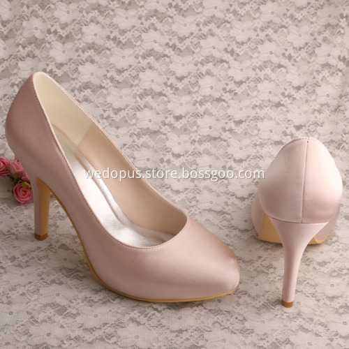 Nude Platform Heels for Women Size 7